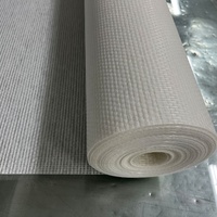 Papier peint décoratif en fibre de verre textile blanc moderne, peignable, pour la décoration des murs intérieurs