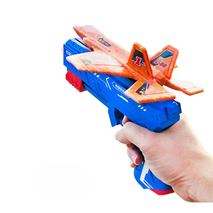 Panda 2 1 gioco di tiro a pallottola morbida aliante aereo in schiuma giocattolo lancio a mano rotatoria aeroplani a bolle di aeroplani di lancio all'aperto per ragazzo - Product Image 3