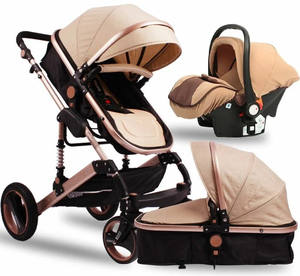 Baby <strong>Stroller</strong> Flexible Rotation Travel Style High View 2025 Hot Sale <strong>Triple</strong> Shock Absorption <strong>Stroller</strong> for Baby Use 3 in 1 - Product Image 3
