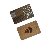 Fabrik liefert direkt Diy Oem Druck Laser gravur Logo Holz karte Bambus Visitenkarte