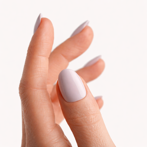 Faux ongles en gel souple à presser, réutilisables, forme amande courte, <span class=keywords><strong>couleur</strong></span> lilas, pour marque privée - Product Image 5