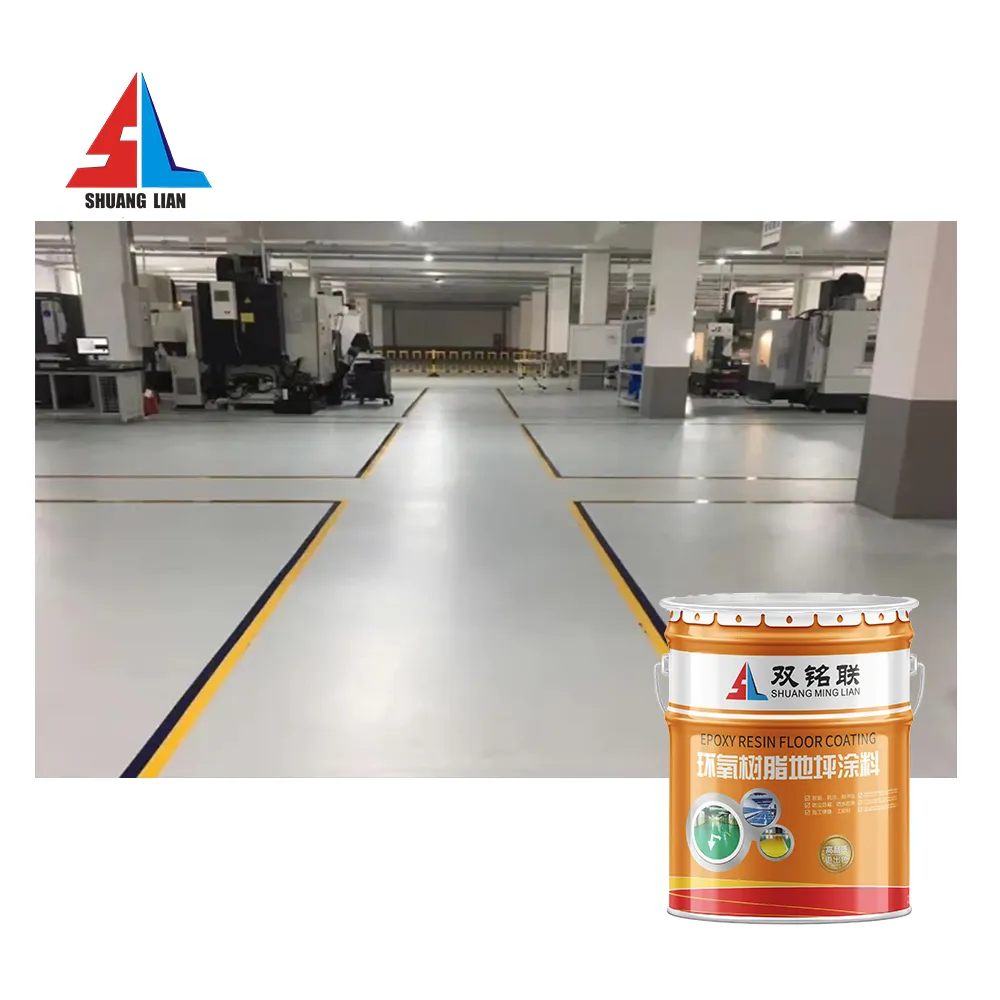 Waterborne Epoxy Resin Paint Cement Floor Coating para Indoor e Outdoor Household Workshop Durable Floor Paint