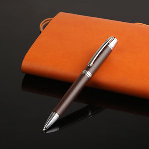 2025 Werbe metalls tifte Gravur Laser LOGO Heavy Roller Ball Pen für Werbung Twist Hotel Mechanism Ball Pen - Product Image 5