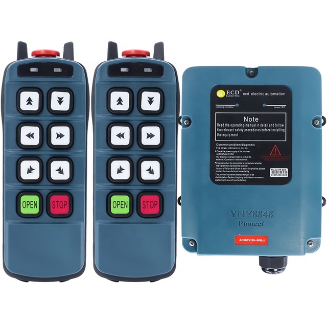 High Quality HR-6DK Overhead Crane Hoist Industrial Radio Smart Remote Control Wireless 2 Transmitter 1 Receiver