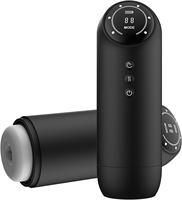 Einziehbare Stoß-, Saug- und Vibrationsmaschine für Männer mit realistischem Gefühl, 100% wasserdicht nach IPX7-Standard.
