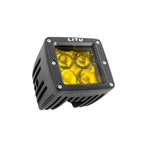 40W Wholesale Square Led 4 Pods Led driving Light 3inch amber flood spot beam work light