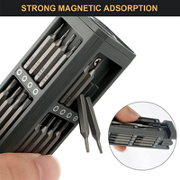 Set Obeng Presisi 8 32 43 46 in 1 Torx Hex Phillips Magnetik dengan Mata Obeng untuk Perbaikan Ponsel, Jam Tangan, Laptop, dan Peralatan Mini