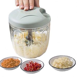 Accesorios de Cocina, Herramienta Multifuncional <span class=keywords><strong>Manual</strong></span> para Cortar Verduras, Mini Cortador de Verduras con 4 Cuchillas, Picador de Verduras, Gadgets de Cocina - Product Image 2