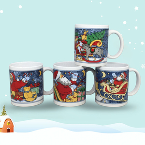 Papá Noel tazas de cerámica blanca <span class=keywords><strong>con</strong></span> impreso personalizado de tazas de café de cerámica - Product Image 3