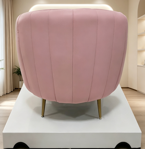 Fauteuil de pédicure rose, fauteuil de spa pour les pieds, fauteuil de beauté réglable et rembourré avec bassin pour salon de manucure - Product Image 4