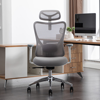 Chaise de bureau ergonomique en maille pour ordinateur, pivotante, moderne, de direction, réglable 3D, en promotion
