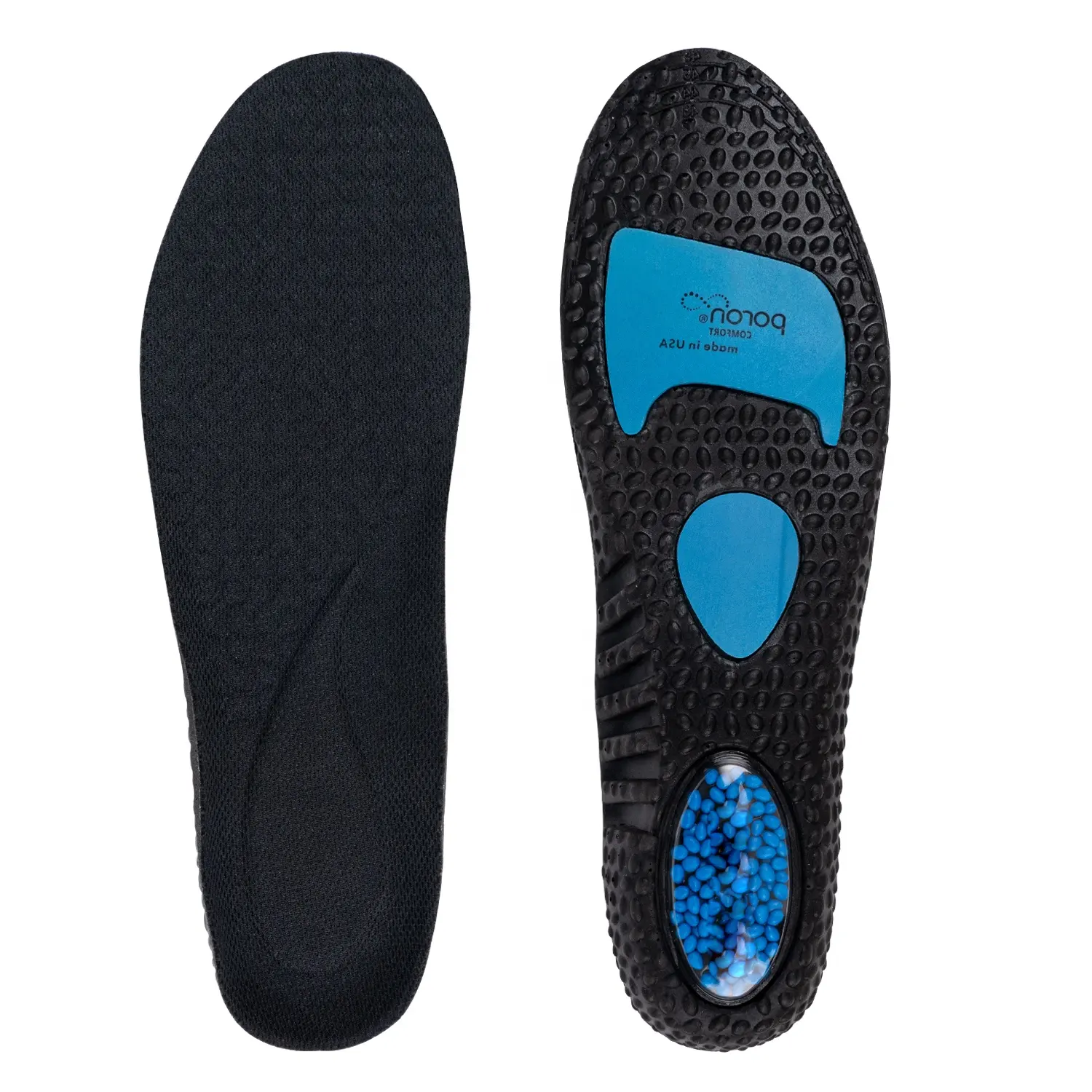 New High Elasticity Zoom Air Sports Insole Shock Absorption Arch Support Pain Relief PU TPU Poron Air Cushion Insole