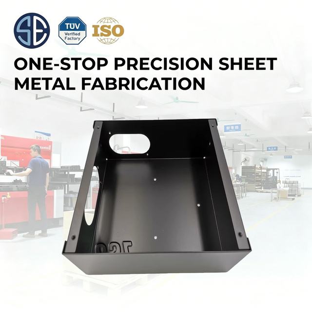 Custom Precision Sheet Metal Fabrication Embedded Chassis Base Instrument Mounting Tray Enclosure for Industrial Automation