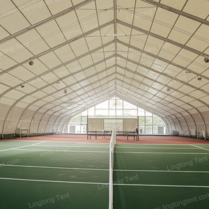 Carpa para Cancha de Tenis de Aluminio de 10x20m, Vidrio Templado, Impermeable, para Todo Clima, Entrenamiento Deportivo en Interiores y Exteriores, Galvanizada en Caliente - Product Image 5