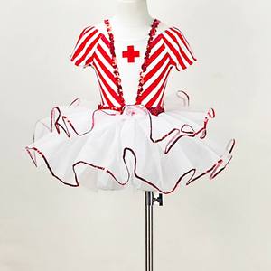 女子6月1日ステージバレエコスチュームナースドクターロールプレイパフォーマンスコスチュームダンスコスチューム - Product Image 1