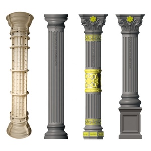 Ventas Directas de Fábrica: Encofrados de Plástico para Columnas de Hormigón, Moldes de <span class=keywords><strong>Pilares</strong></span> <span class=keywords><strong>Romanos</strong></span> para Columnas Redondas Ajustables Decorativas - Product Image 6
