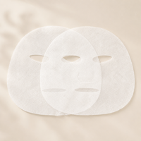 Sustrato de Mascarilla Facial de Microfibra de Fibra Vegetal Y210 40GSM con Superficie Suave y Amigable con la Piel para Marcas de Cuidado de la Piel