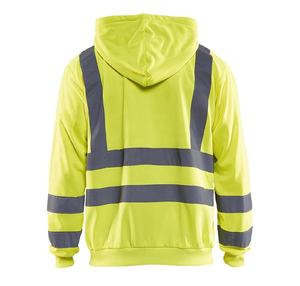 Felpa con cappuccio oversize con Zip traspirante oversize e pantaloni <span class=keywords><strong>Cargo</strong></span> elasticizzati e uniforme da lavoro <span class=keywords><strong>tuta</strong></span> riflettente - Product Image 4