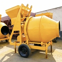 Bétonnière portable JZC250 250L haute efficacité avec moteur diesel et pompe électrique pour chantier agricole
