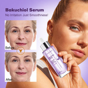 Etiqueta privada Bakuchiol Suero facial Vegano Líquido Fórmula blanqueadora 50ml Antienvejecimiento Levantamiento Eliminación de arrugas Suero facial para aclarar - Product Image 3