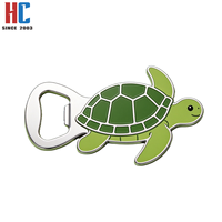 Décapsuleur en alliage de zinc émaillé en forme de tortue de mer, aimant de réfrigérateur, décapsuleur de bière tortue, fabrication sur mesure en usine depuis 20 ans