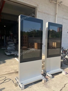 แผ่นเหล็กสแตนเลส 304 กันน้ำ จอแสดงผลโฆษณา LCD เครื่องเล่นป้ายดิจิทัล 1080P ตู้คีออสก์แบบตั้งพื้นสำหรับสนามบิน - Product Image 6