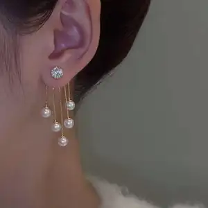 Stud Earrings Pearl Diamond New Arrivals Extra Large Huggie Long Big Crystal Acrylic Drop Stone Indian With Making Art Earrings