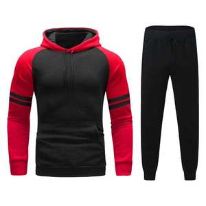 Conjunto Deportivo para Hombre, Talla Grande, Cuello Redondo, Tejido Grueso, Transpirable, con Logotipo Frontal y Cierre con Cordón, Ropa Casual de Invierno - Product Image 2