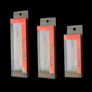 Maßgefertigte Transparente PVC <span class=keywords><strong>PET</strong></span> <span class=keywords><strong>PP</strong></span> Angelköder-<span class=keywords><strong>Box</strong></span> Verpackung Modische Köderbox Einzelhandelsverpackung - Product Image 1