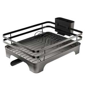 ที่คว่ำจานขนาดใหญ่ ชั้นวางจานบนเคาน์เตอร์ อุปกรณ์จัดเก็บจาน ชาม ตะกร้าระบายน้ำ สำหรับจัดระเบียบภาชนะครัว - Product Image 5