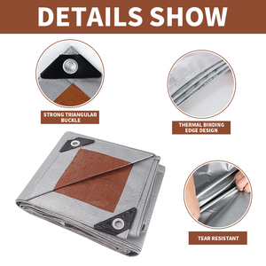 Bâche en PE tissée argentée, résistante à l'eau et aux UV, pour camion - Product Image 5