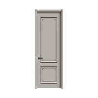 Ensemble de Portes Intérieures en Bois Massif de Chêne Cristallisé au Carbone, Résistant à l'Humidité, pour Chambre, Bureau, Restaurant, Hôtel, Entrée, Cave à Vin