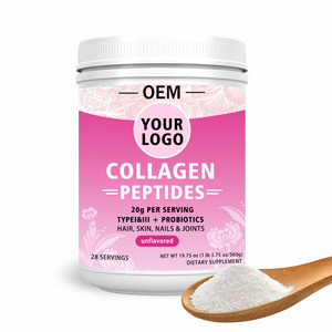 Colágeno Marino, Colágeno Bovino, Péptidos <span class=keywords><strong>de</strong></span> Colágeno Hidrolizado en Polvo para Bebidas, Blanqueamiento <span class=keywords><strong>de</strong></span> la Piel, Venta al Por Mayor OEM, Marca Privada - Product Image 1