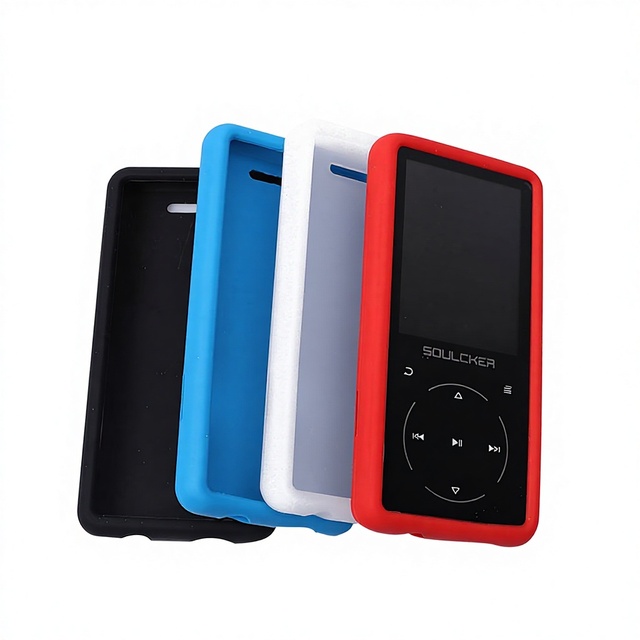 SOULCKER XZR-25 Silicone Case Dustproof Non-slip Scratch-resistant MP3/MP4 Protective Case with Portable Storage & Carrying Bag
