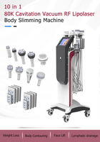 Dernière machine amincissante 80K Lipocavitation 10 en 1 Laser RF Ultrasons Cavitation pour la réduction des graisses