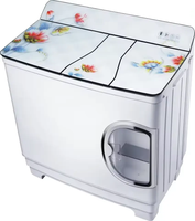 Lave-linge compact semi-automatique à trois cuves empilables, à chargement par le haut, grande capacité, à commande manuelle