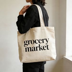 Bolsa de Lona de Algodón Ecológica para Publicidad, Regalos, Playa, Compras, Supermercado - Product Image 3