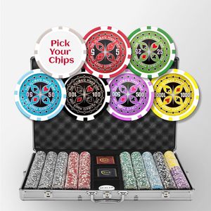 Ensemble de jetons de <span class=keywords><strong>poker</strong></span> laser ultime OEM ODM, choisissez vos jetons, 1000 pièces, métal, pour usage en <span class=keywords><strong>casino</strong></span> - Product Image 1