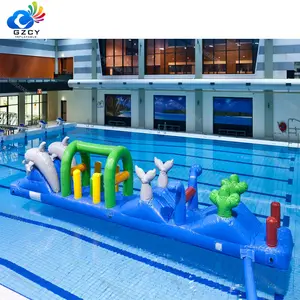 Надувная водная игрушка коммерческого класса, оборудование для водных игр, плавающая полоса препятствий для продажи