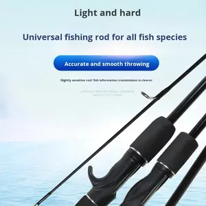 Groothandel 2 Secties Kustvissen Spinhengel Lichtgewicht Composiet Gieten 1.65M 1.8M 2.1M 2.4M Holle Visaas Hengel - Product Image 3