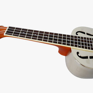 <span class=keywords><strong>Ukelele</strong></span> Resonador con Cuerpo de Latón Cromado Brillante, con Árbol Hawaiano, Acabado Arenado, <span class=keywords><strong>Ukelele</strong></span> de Concierto de 24 Pulgadas, Marca <span class=keywords><strong>Aiersi</strong></span> - Product Image 5