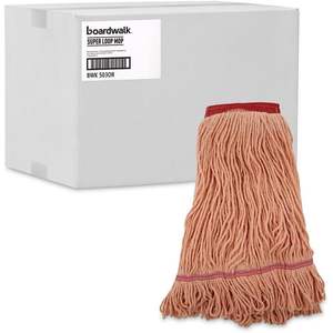 Cabezal de Mopa Húmeda Grande Naranja Boardwalk BWK503OR Super Loop, 100% Algodón/Fibra Sintética, 12/Caja - Product Image 5