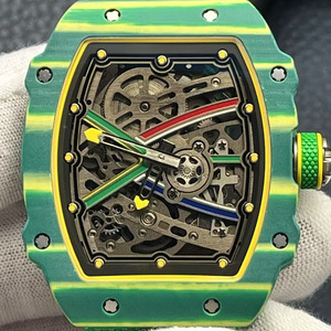 2026 New Highest Version Ultra-thin High-quality Luxury Carbon Brazing 67-02 Mechanical <b>Watch</b> Designer <b>Sports</b> <b>Watch</b> - Product Image 1