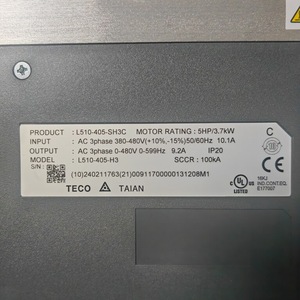 อินเวอร์เตอร์ TECO L510s 3 เฟส 440V 3.7kW ควบคุมแบบเวกเตอร์ IP20 - Product Image 3