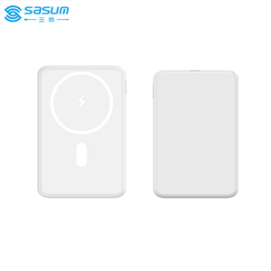 Sasum 5000mAh Power Bank <span class=keywords><strong>Ultra</strong></span> Tipis Magnetik Slim Pengisian Daya Nirkabel Suhu Rendah - Product Image 4