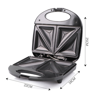 Mini-appareil à sandwich électrique triangulaire antiadhésif 850W pour petit-déjeuner, 2 tranches, à <span class=keywords><strong>prix</strong></span> réduit - Product Image 6