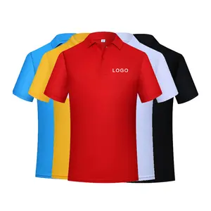 Polo de alta calidad, camiseta de manga corta para hombre, 100% algodón, de secado rápido, para hombre, Polo de Golf, camisetas con logotipo bordado, Golf liso