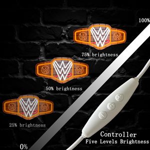 In Stock Insegna al Neon LED per Wrestling, Decorazione da Parete con Cinture e Loghi da Wrestling dai Colori Vivaci, Insegne al Neon Personalizzate - Product Image 5