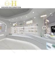 Vitrine de présentation de cosmétiques personnalisée, présentoir de maquillage, mobilier cosmétique pour la présentation de cosmétiques