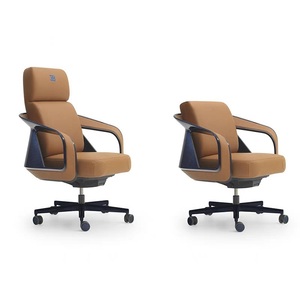 Scrivania Direzionale di Lusso a Forma di <span class=keywords><strong>L</strong></span> con Struttura in Legno Massello e Rivestimento in Pelle per Ufficio e Studio - Product Image 5